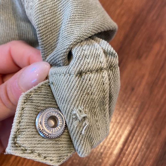 Blue Revival size24 olive green cargo style denim - Picture 16 of 16